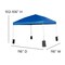 Emma and Oliver Ukko 10'x10' Weather Resistant, UV Coated Pop Up Canopy Tent with Sandbags and Wheeled Case